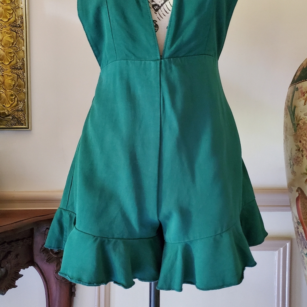 Dazey L.A. Artisan Boho Ruffle Hem Romper - Picture 4 of 13